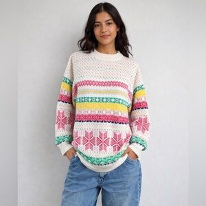 VINTAGE Fair Isle Sweater Size Medium